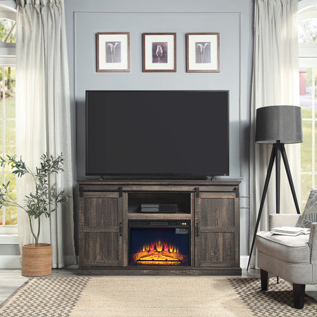 Myrtle Fireplace in Heavy Brown - Ornate Home