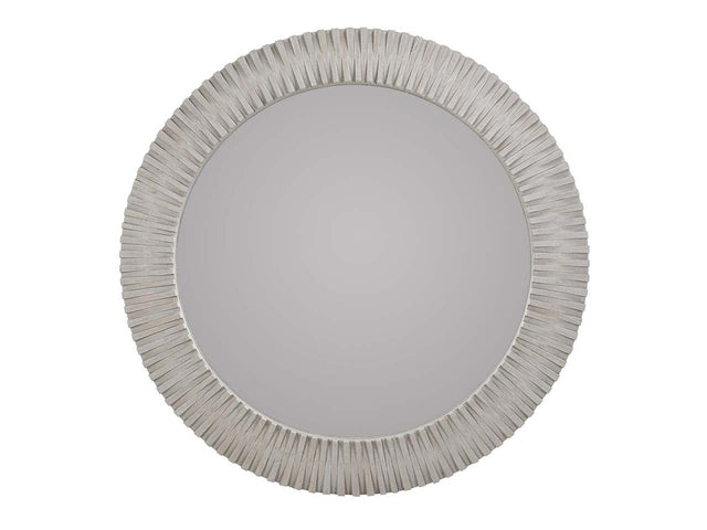 Myrtle Light Gray Round Mirror - Ornate Home