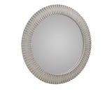 Myrtle Light Gray Round Mirror - Ornate Home