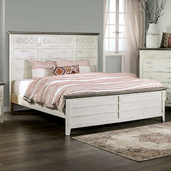 Myrtlemoore Vintage Ivory/Rustic Gray Queen Bed - Ornate Home