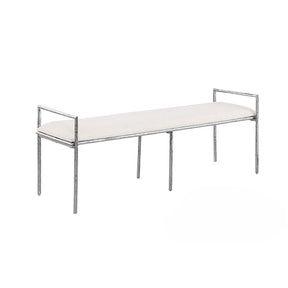 Mysen Chrome Accent Bench - Ornate Home