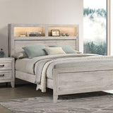 Mysen White Wash 5 Pc. Queen Bedroom Set w/ 2NS - Ornate Home