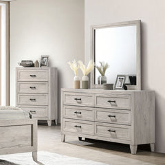 Mysen White Wash 5 Pc. Queen Bedroom Set w/ Chest - Ornate Home
