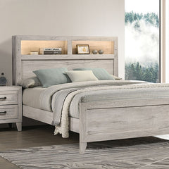 Mysen White Wash 5 Pc. Queen Bedroom Set w/ Chest - Ornate Home