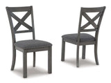 Myshanna Gray Dining Room Chair (Set of 2) (Online Special Price) - Ornate Home