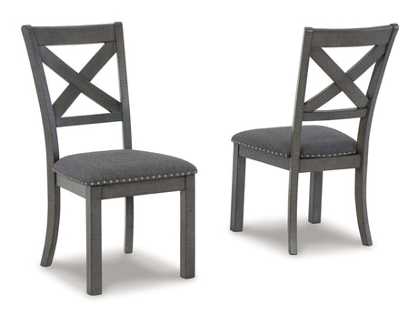 Myshanna Gray Dining Room Chair (Set of 2) - Ornate Home