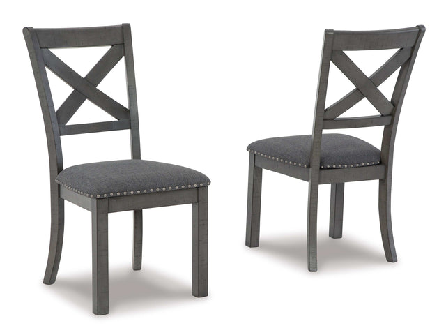 Myshanna Gray Dining Room Chair (Set of 2) - Ornate Home