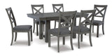 Myshanna Gray Dining Room Set / 7pc - Ornate Home