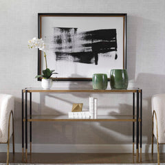 Mystere Black/White Framed Contemporary Print - Ornate Home