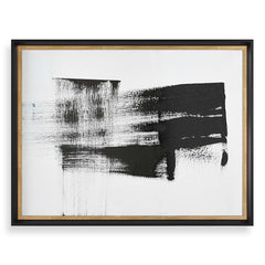 Mystere Black/White Framed Contemporary Print - Ornate Home