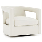 Alana Ivory Swivel Chair Without Nails