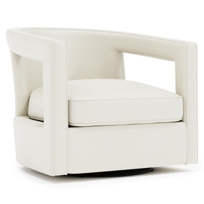 Alana Ivory Swivel Chair Without Nails