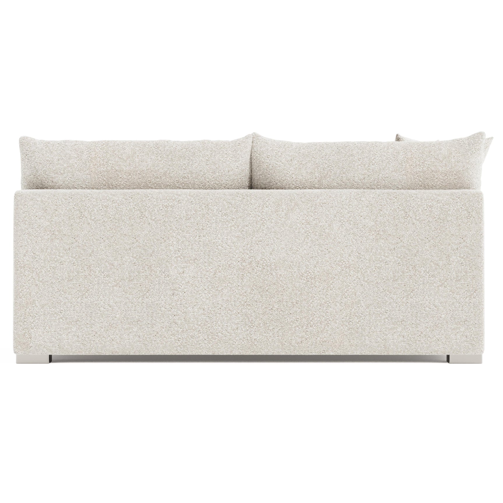 Helena Gold Armless Loveseat Metal Foot