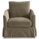 Astoria Skirted Swivel Chair