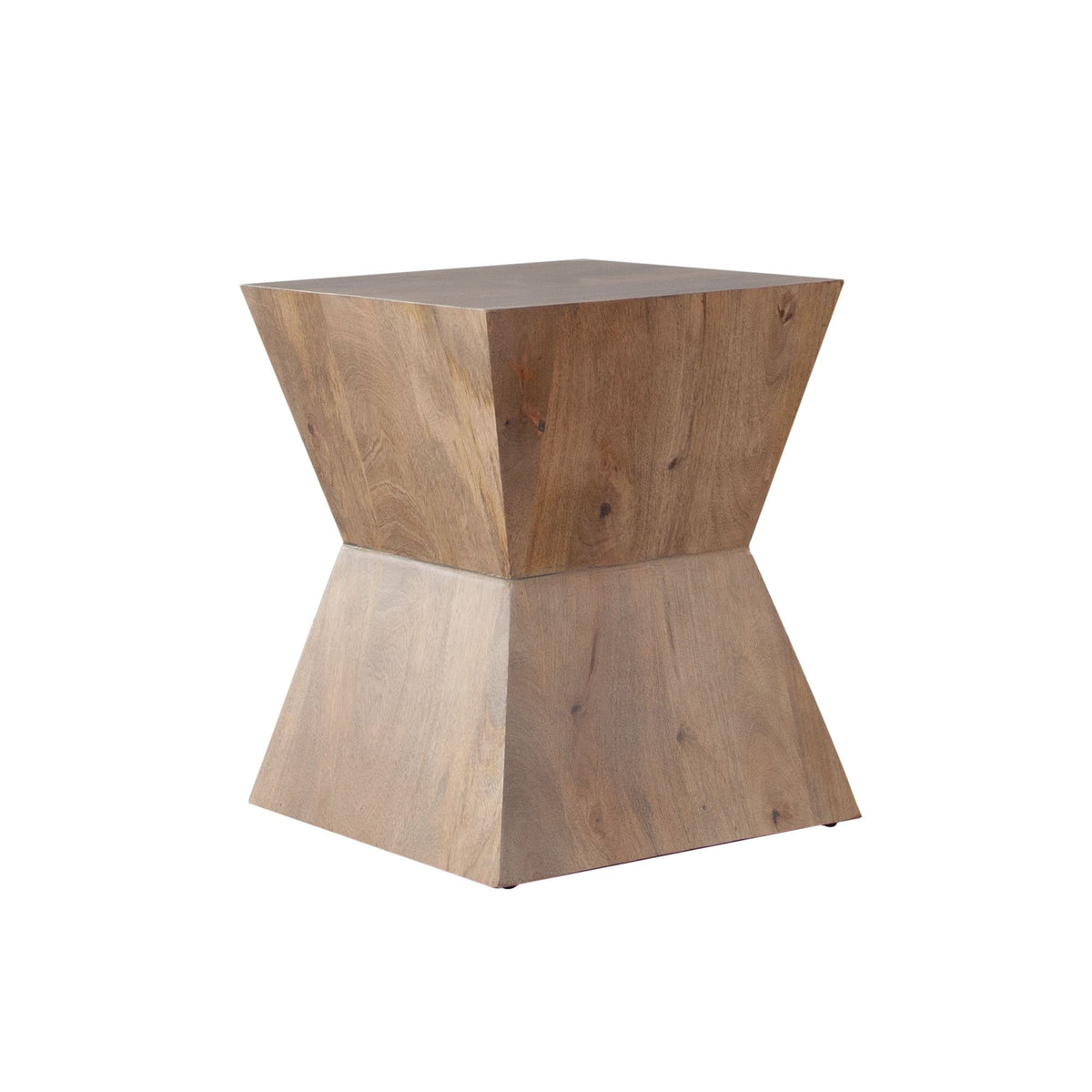 Nara Caramel Wood End Table - Ornate Home