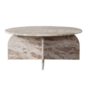 Nebula Panther Beige Marble Coffee Table - Ornate Home