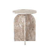 Nebula Panther Beige Marble End Table - Ornate Home