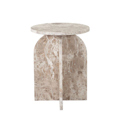 Nebula Panther Beige Marble End Table - Ornate Home