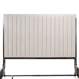 Paris Chic Espresso/Doeskin Eastern King Sleigh Bed