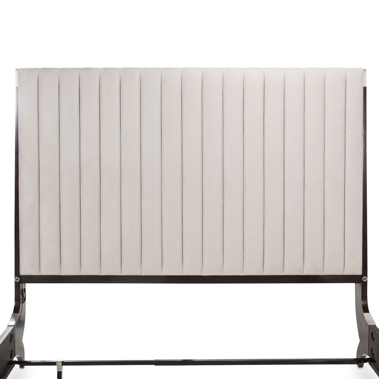 Paris Chic Espresso/Doeskin Eastern King Sleigh Bed