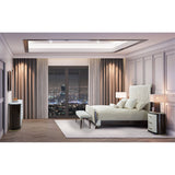 Paris Chic Espresso/Doeskin Eastern King Sleigh Bed