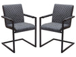 Nolan Charcoal Dining Chairs (Set of 2) - Ornate Home