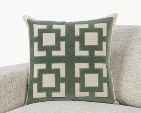 NV Corbin Jade Green 22x22 Throw Pillow (Set of 2) - Ornate Home