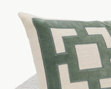 NV Corbin Jade Green 22x22 Throw Pillow (Set of 2) - Ornate Home