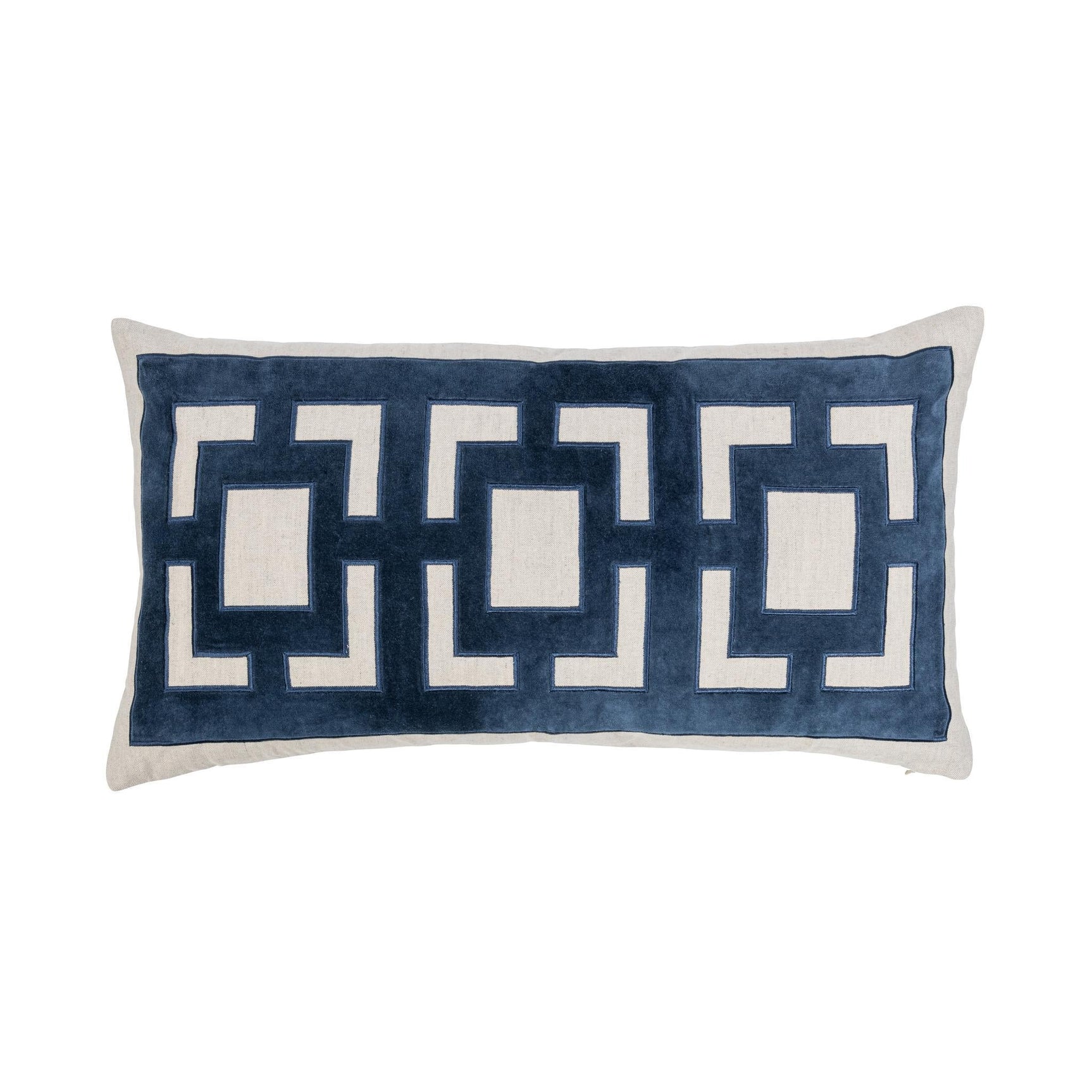 NV Corbin Navy Blue 14x26 Throw Pillow (Set of 2) - Ornate Home