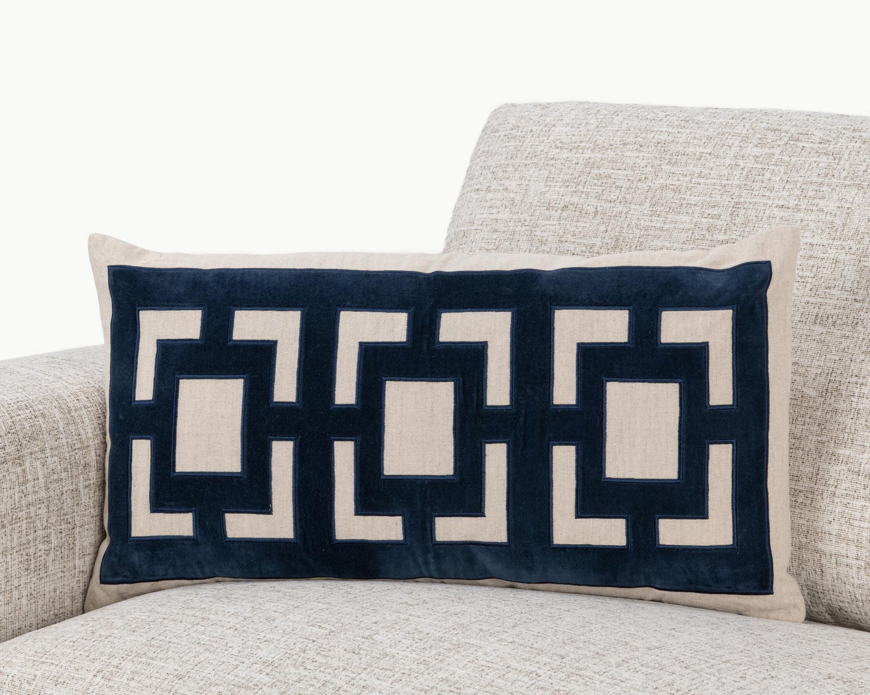 NV Corbin Navy Blue 14x26 Throw Pillow (Set of 2) - Ornate Home