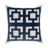 NV Corbin Navy Blue 22x22 Throw Pillow (Set of 2) - Ornate Home
