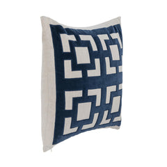NV Corbin Navy Blue 22x22 Throw Pillow (Set of 2) - Ornate Home