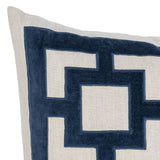NV Corbin Navy Blue 22x22 Throw Pillow (Set of 2) - Ornate Home