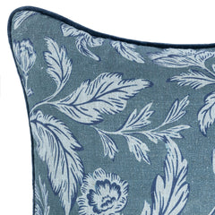 NV Davenport Denum Blue 22x22 Throw Pillow (Set of 2) - Ornate Home