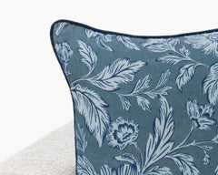 NV Davenport Denum Blue 22x22 Throw Pillow (Set of 2) - Ornate Home