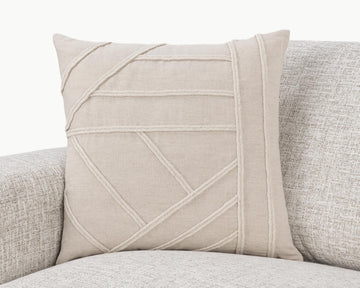 NV Langdon Natural Multiple Sizes 20x20 Throw Pillow (Set of 2) - Ornate Home