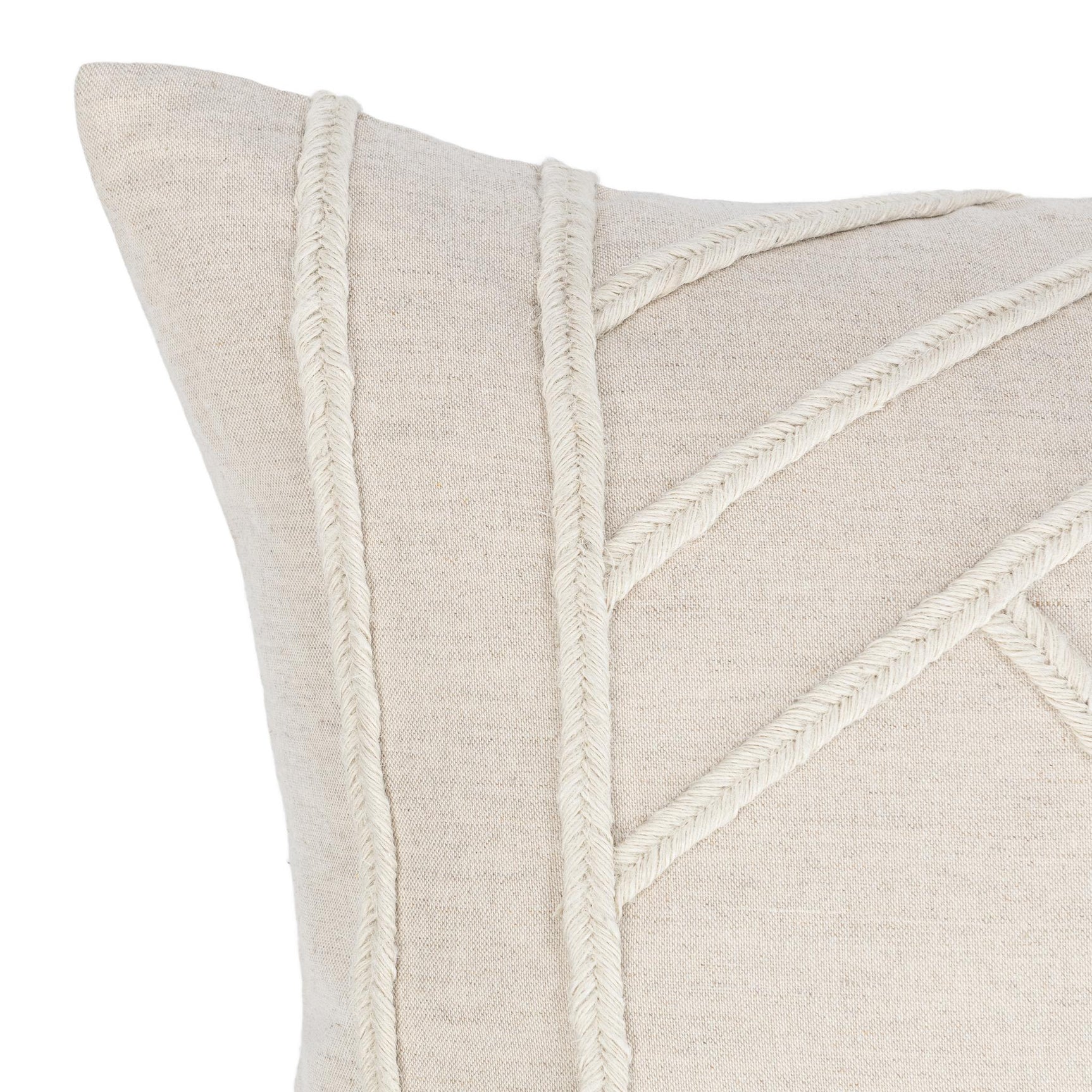 NV Langdon Natural Multiple Sizes 20x20 Throw Pillow (Set of 2) - Ornate Home