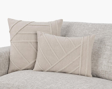 NV Langdon Natural Multiple Sizes 20x20 Throw Pillow (Set of 2) - Ornate Home