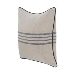 NV Newport Natural/Navy Multiple Sizes 22x22 Throw Pillow (Set of 2) - Ornate Home