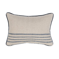 NV Newport Natural/Navy Multiple Sizes Throw Pillow (Set of 2) - Ornate Home