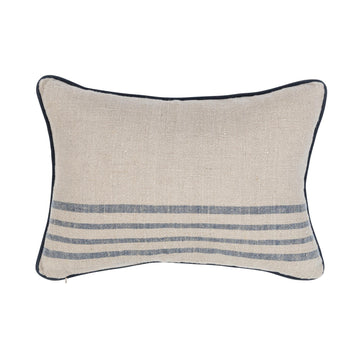 NV Newport Natural/Navy Multiple Sizes Throw Pillow (Set of 2) - Ornate Home