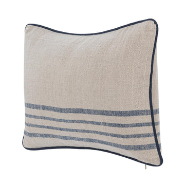 NV Newport Natural/Navy Multiple Sizes Throw Pillow (Set of 2) - Ornate Home