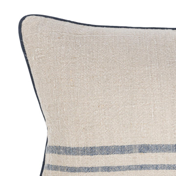 NV Newport Natural/Navy Multiple Sizes Throw Pillow (Set of 2) - Ornate Home
