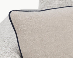 NV Newport Natural/Navy Multiple Sizes Throw Pillow (Set of 2) - Ornate Home
