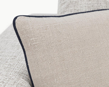 NV Newport Natural/Navy Multiple Sizes Throw Pillow (Set of 2) - Ornate Home