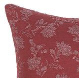 NV Rosecliff Burgundy Red Multiple Sizes 22x22 Throw Pillow (Set of 2) - Ornate Home