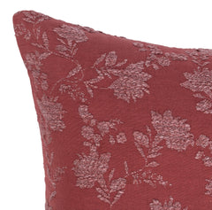 NV Rosecliff Burgundy Red Multiple Sizes 22x22 Throw Pillow (Set of 2) - Ornate Home