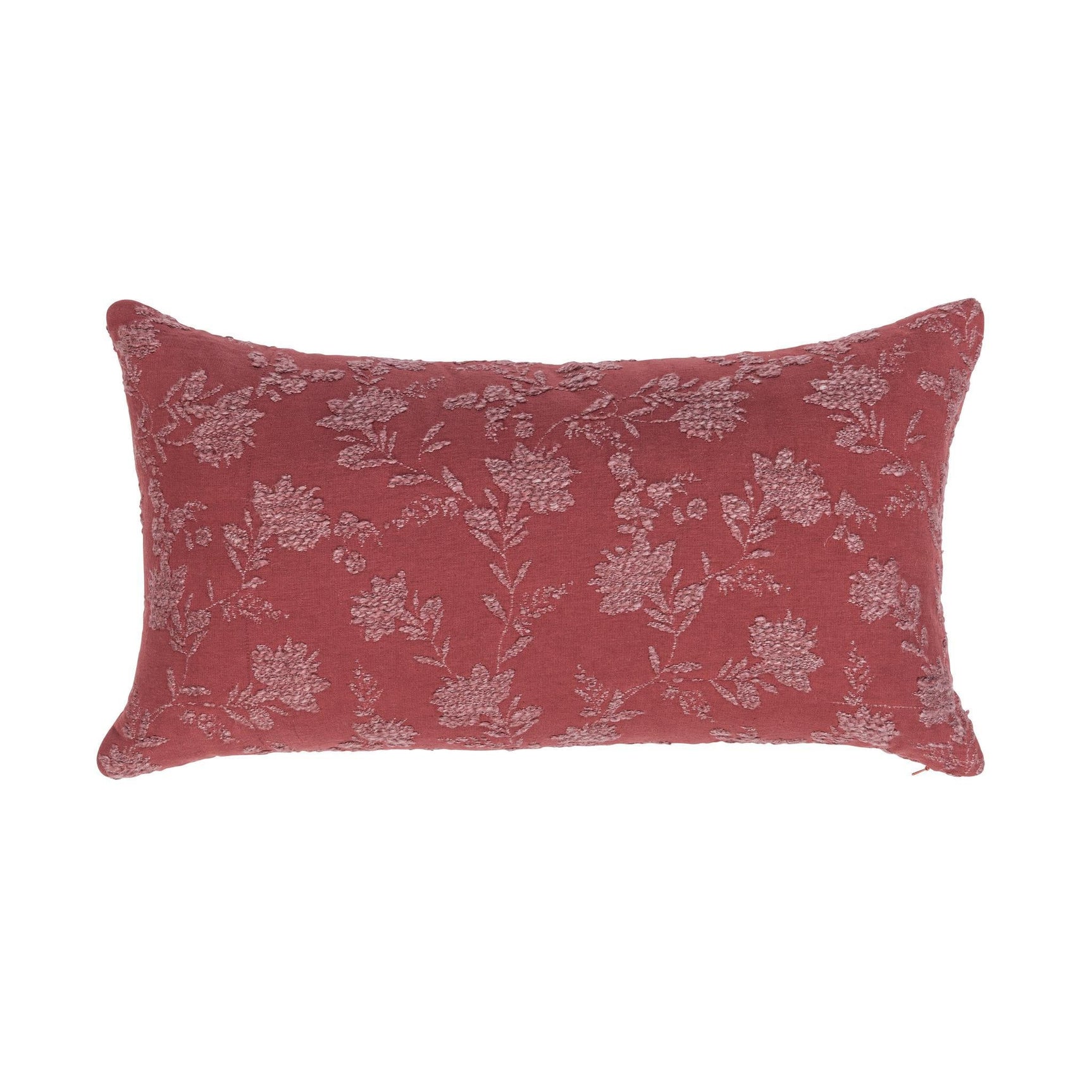 NV Rosecliff Burgundy Red Multiple Sizes Throw Pillow (Set of 2) - Ornate Home