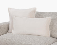 NV Taiga Ivory Faux Fur Multiple Sizes 22x22 Throw Pillow (Set of 2) - Ornate Home