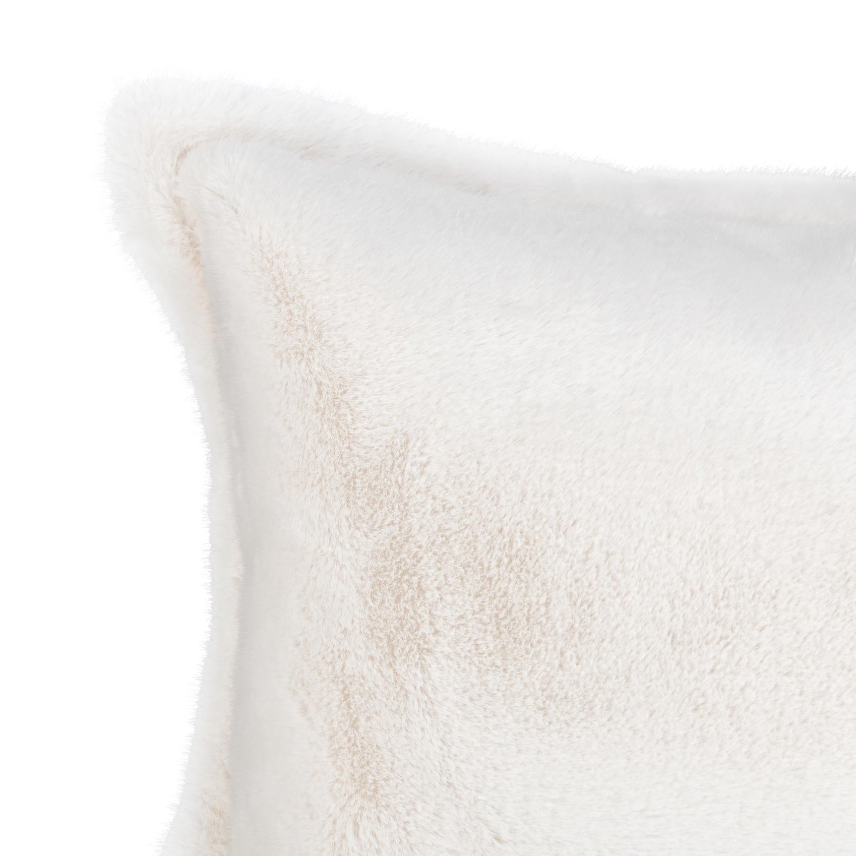 NV Taiga Ivory Faux Fur Multiple Sizes Throw Pillow (Set of 2) - Ornate Home